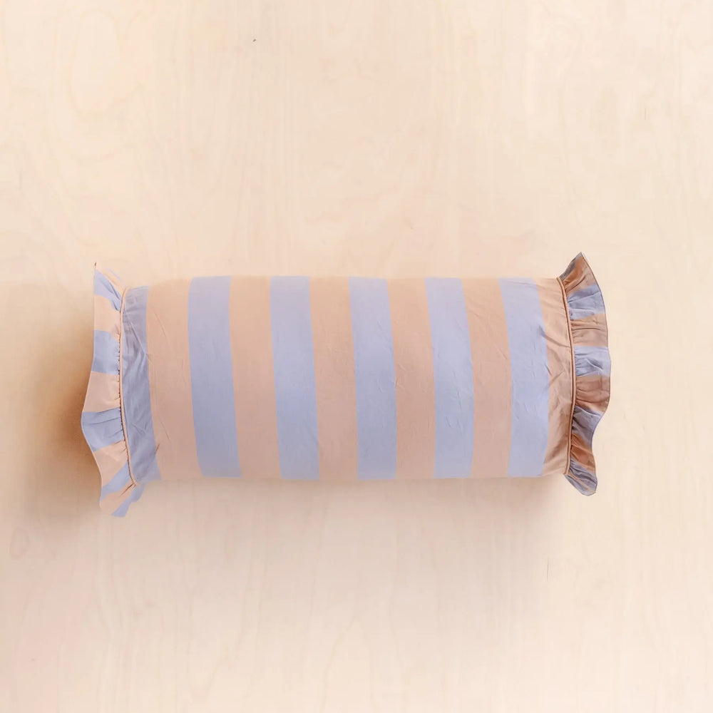 Orange Stripe Cotton Cushion Cover TartanBlanketCo