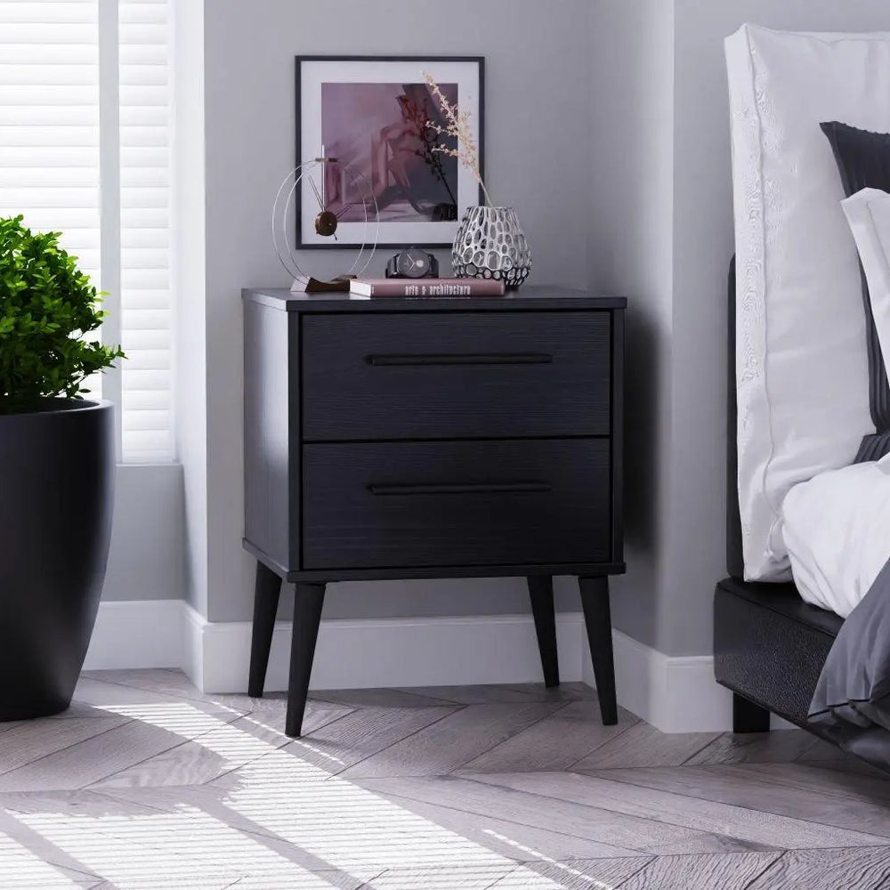 Oregon Bedside Table - Black Dreams