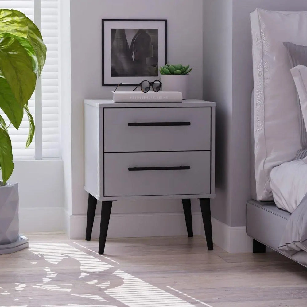 Oregon Bedside Table - Grey Dreams