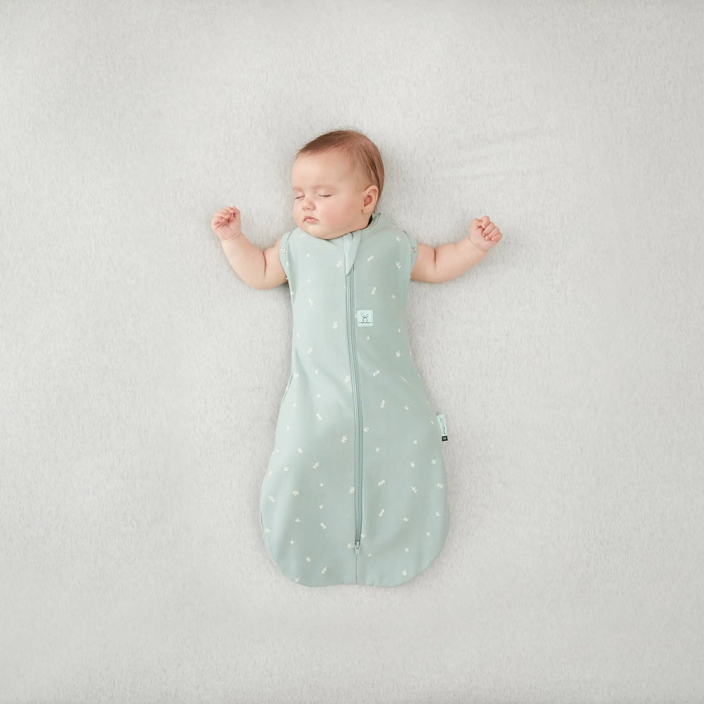 Organic All Year Cocoon Swaddle Sleeping Bag - Sage 1.0 TOG ergoPouch