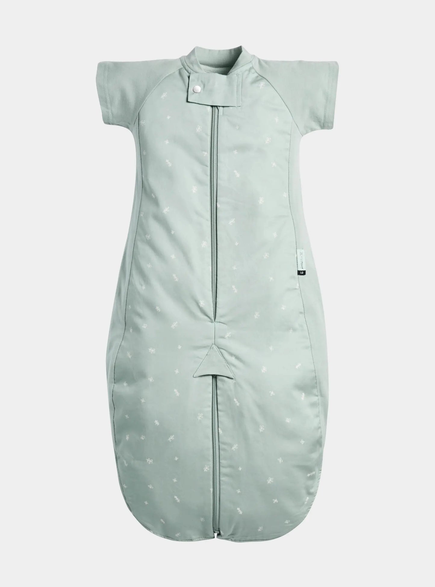 Organic All Year Short Sleeved 2 in 1 Sleeping Suit Bag - Sage 1.0 TOG ergoPouch