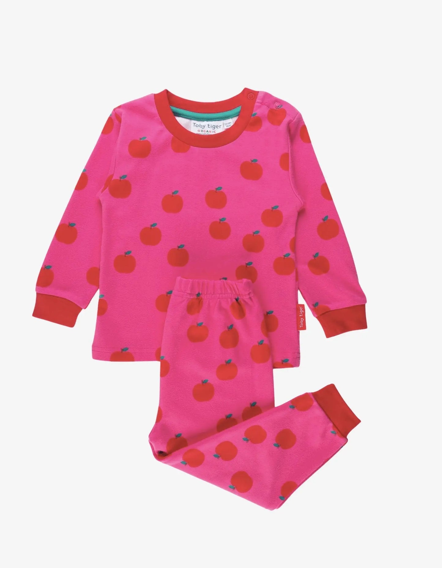 Organic Apple Print Pyjamas Toby Tiger