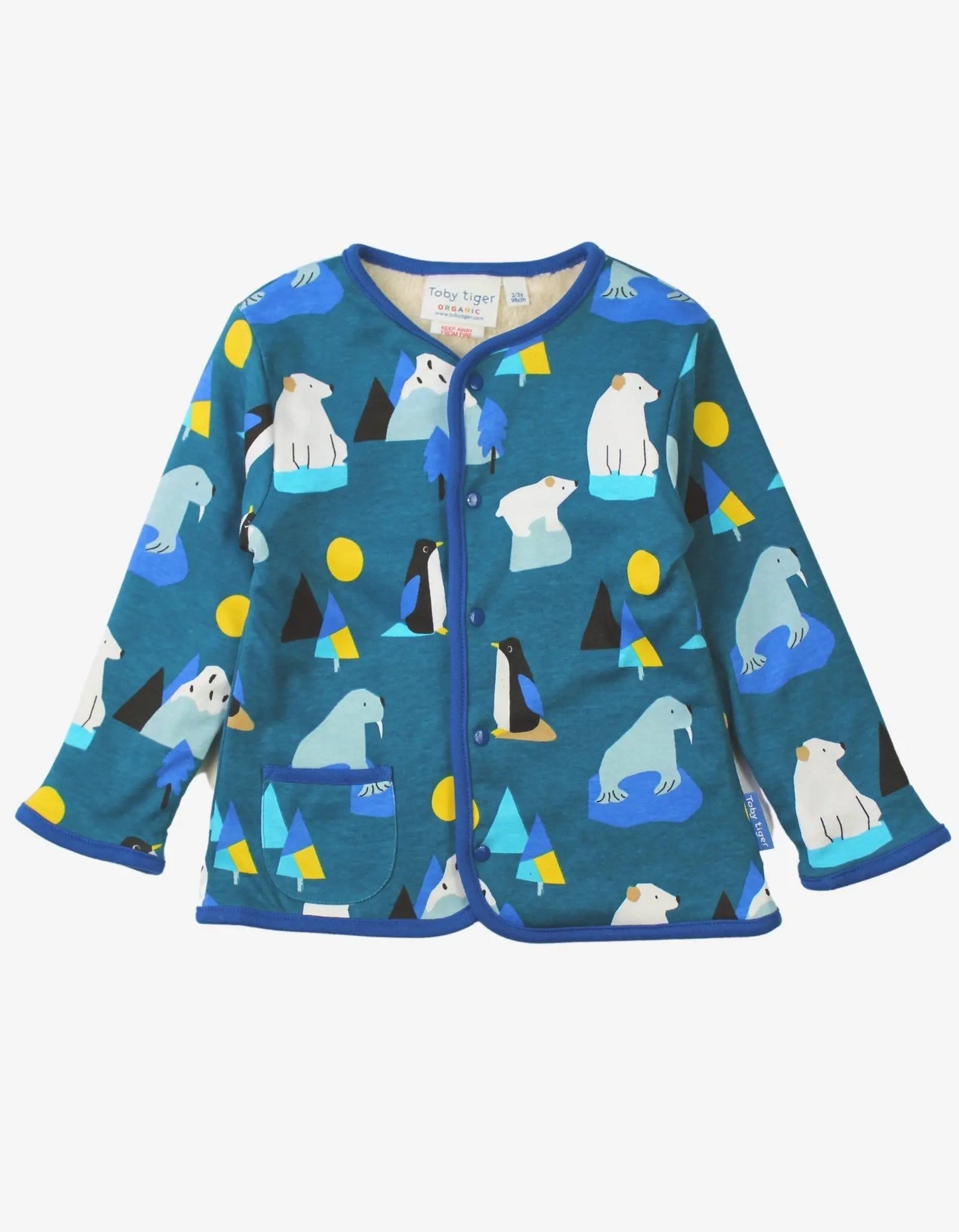 Organic Arctic Print Reversible Jacket Toby Tiger