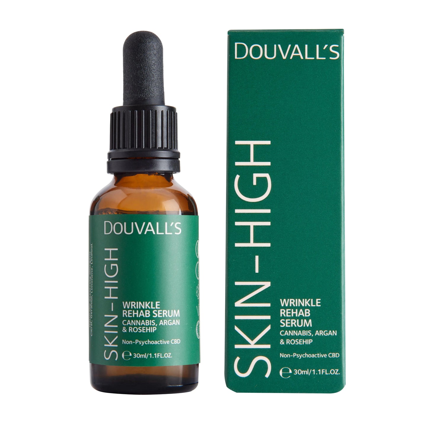 Organic Argan Wrinkle Rehab Serum 30ml | collagen-boosting ceramide-rich plant formula Douvalls Beauty