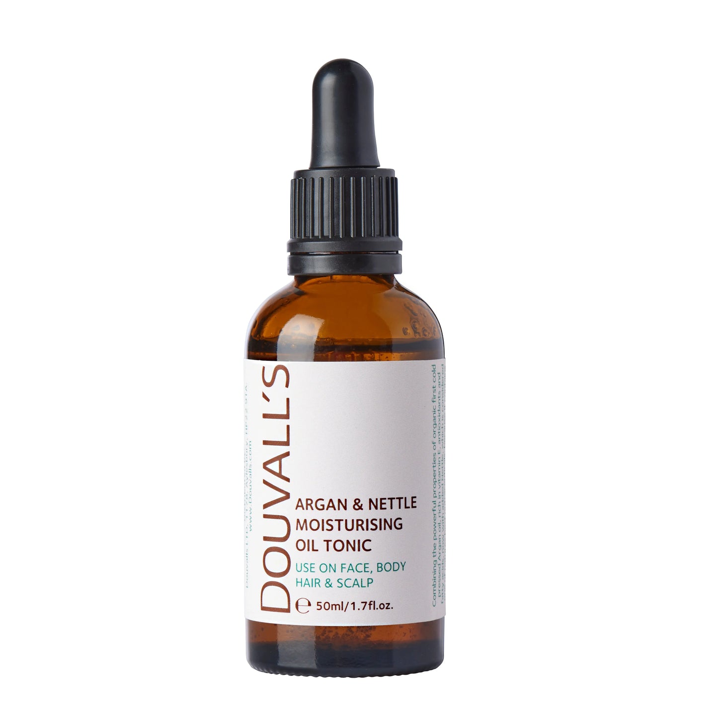 Organic Argan & Nettle Oil 50ml | Organic Powerhouse for Skin, Hair, and Scalp Douvalls Beauty