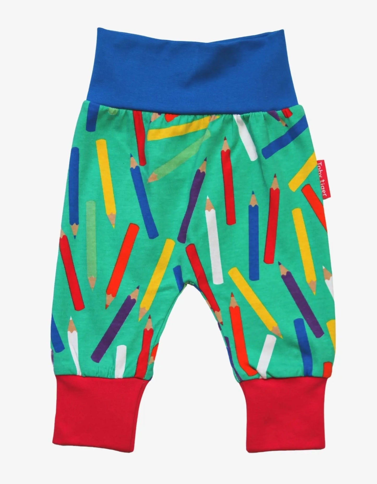 Organic Art Print Yoga Pants Toby Tiger