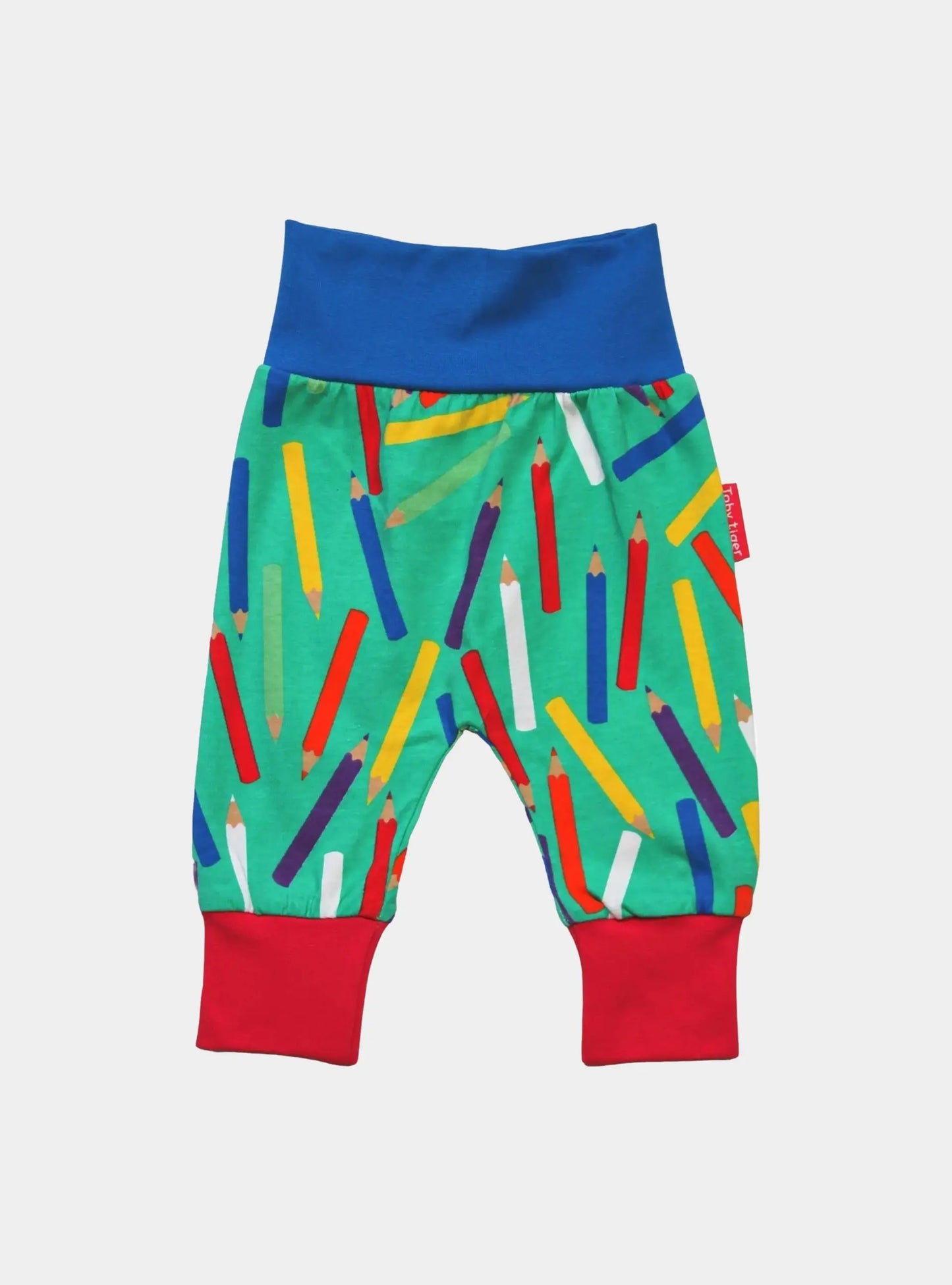 Organic Art Print Yoga Pants Toby Tiger