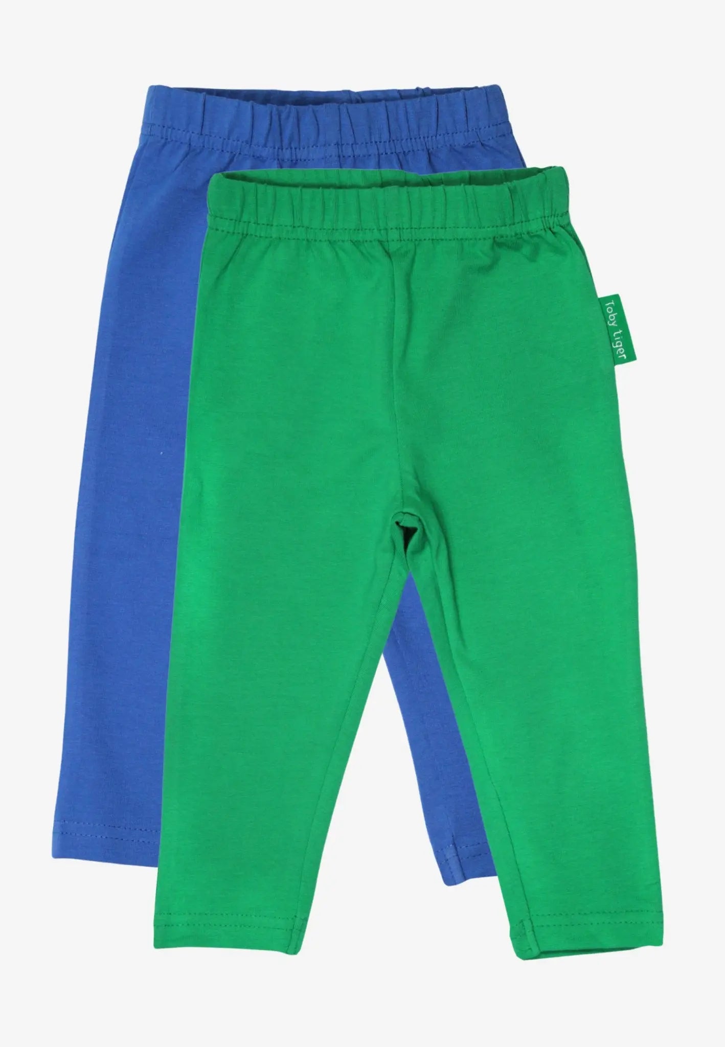 Organic Basic Leggings Bundle - Blue & Green Toby Tiger