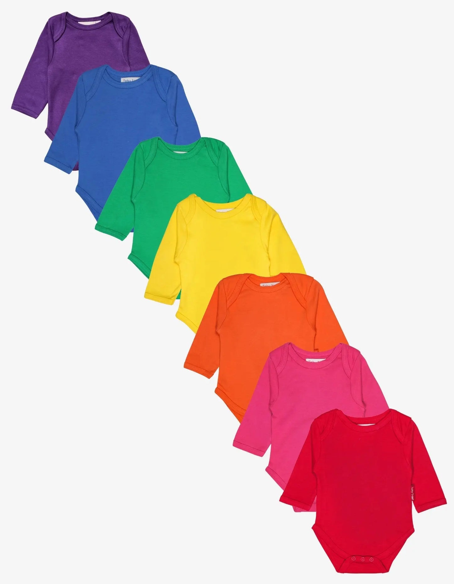 Organic Basic Long-Sleeved Baby Bodysuit Bundle Toby Tiger