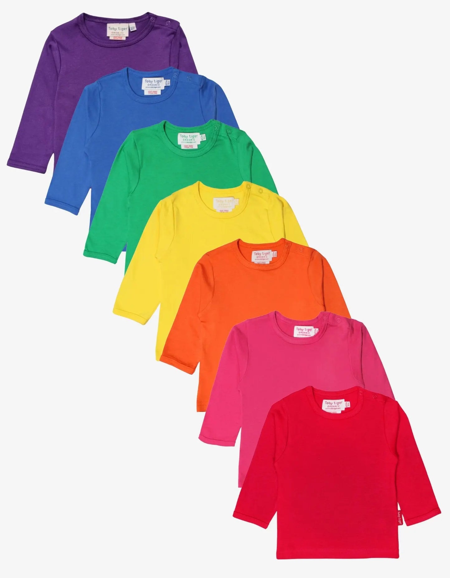 Organic Basic Long-Sleeved T-Shirt Bundle Toby Tiger