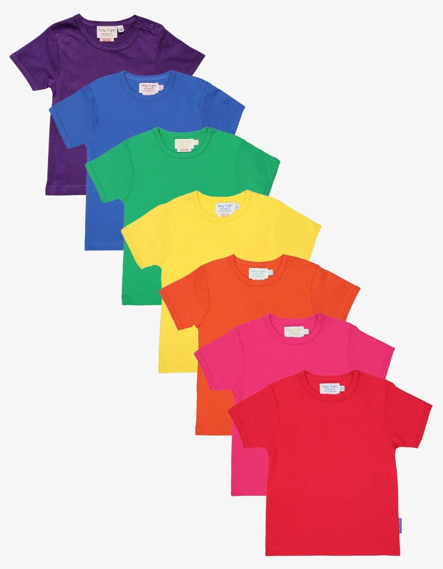 Organic Basic Short-Sleeved T-Shirt Bundle Toby Tiger