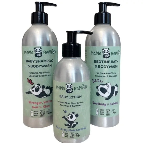 Organic Bathtime Gift Set Mama Bamboo