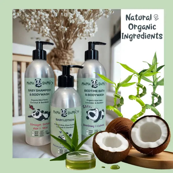Organic Bathtime Gift Set Mama Bamboo