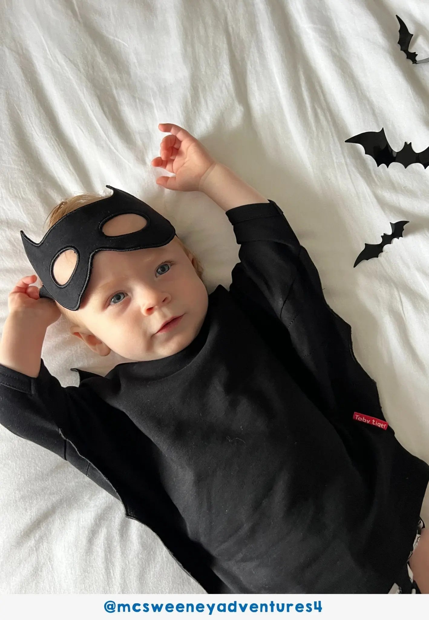 Organic Batwing T-Shirt & Mask Costume Set Toby Tiger