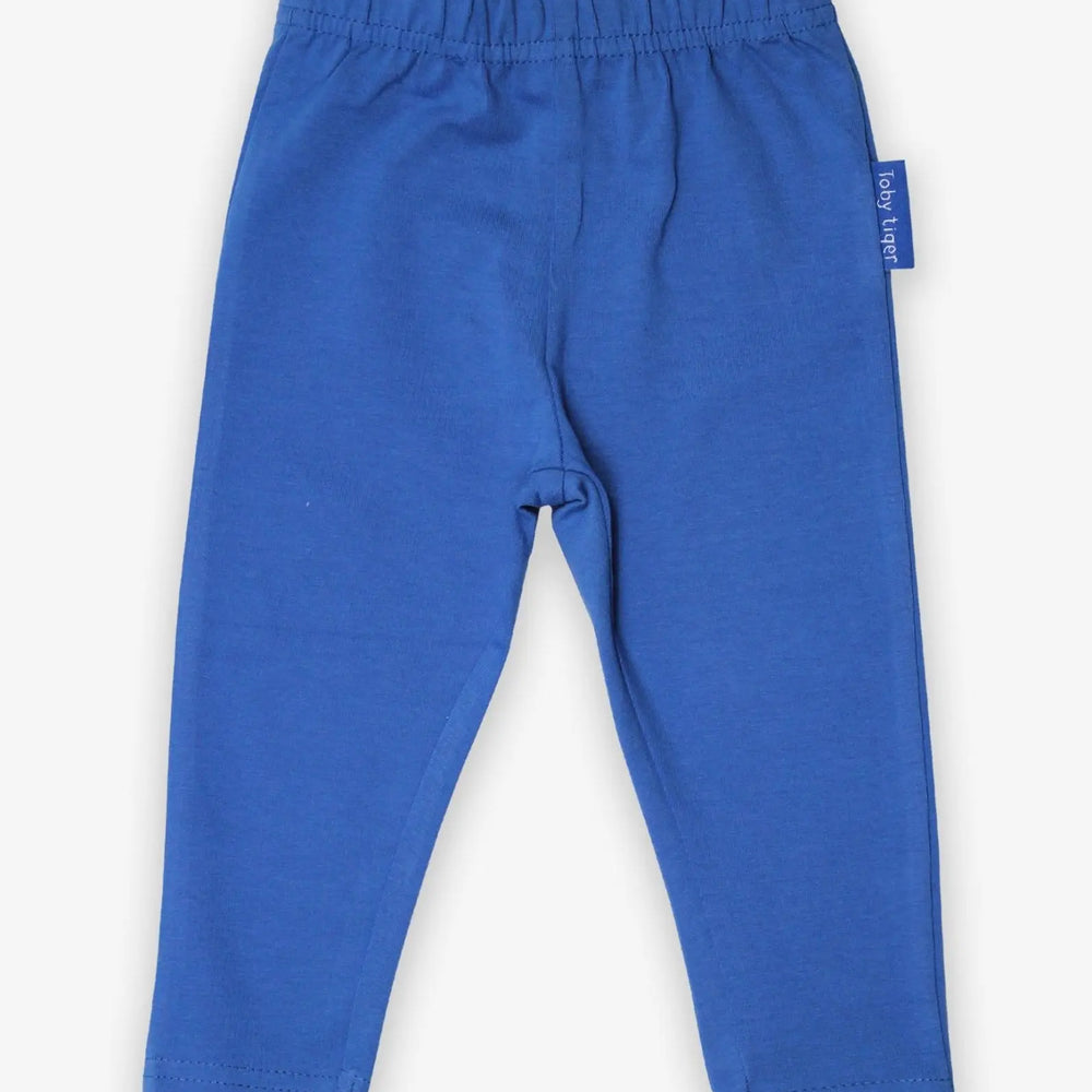 Organic Blue Basic Leggings Toby Tiger