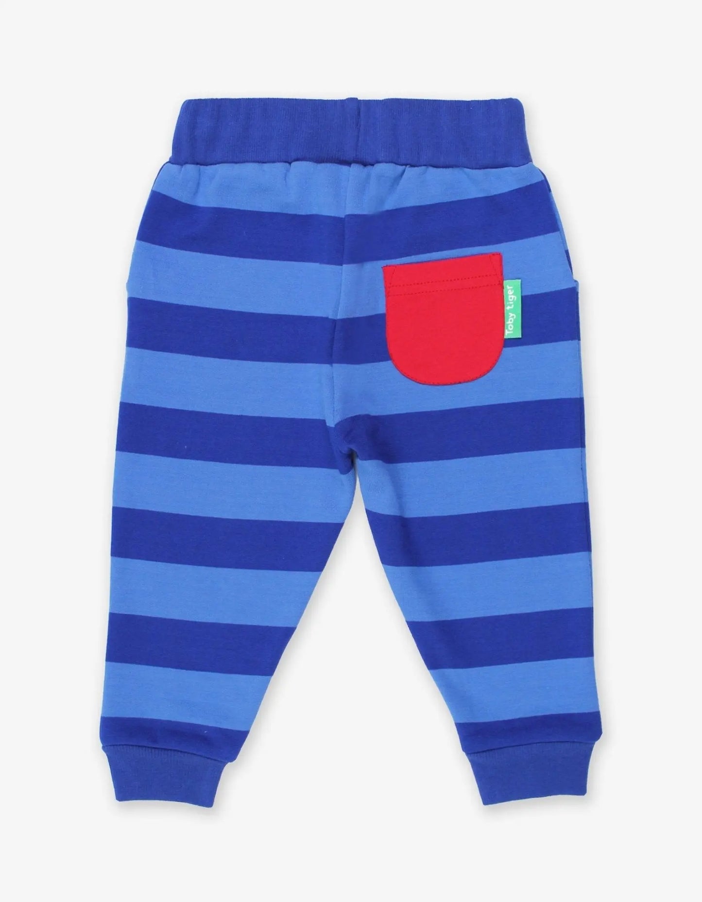 Organic Blue Blue Striped Joggers Toby Tiger