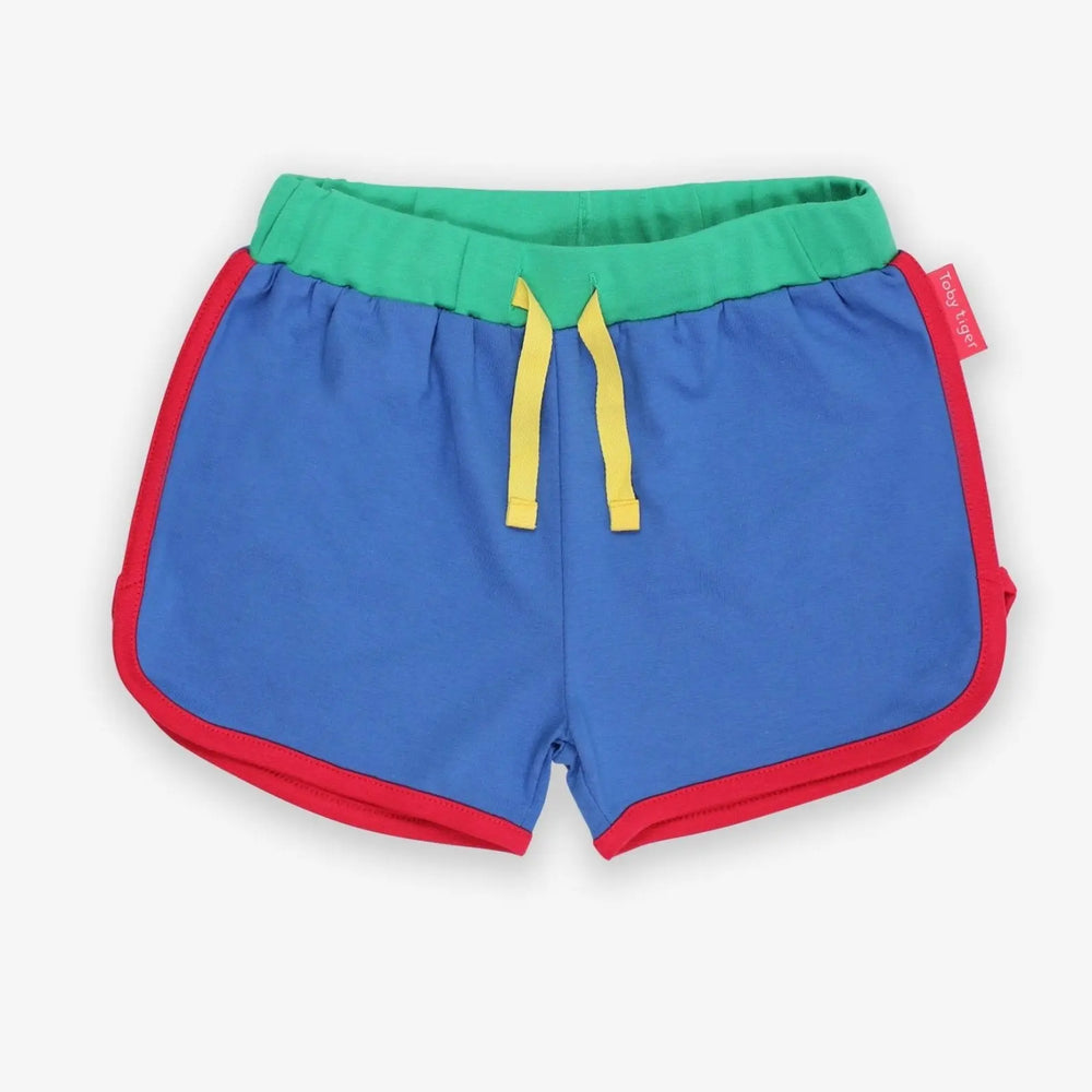 Organic Blue Running Shorts Toby Tiger