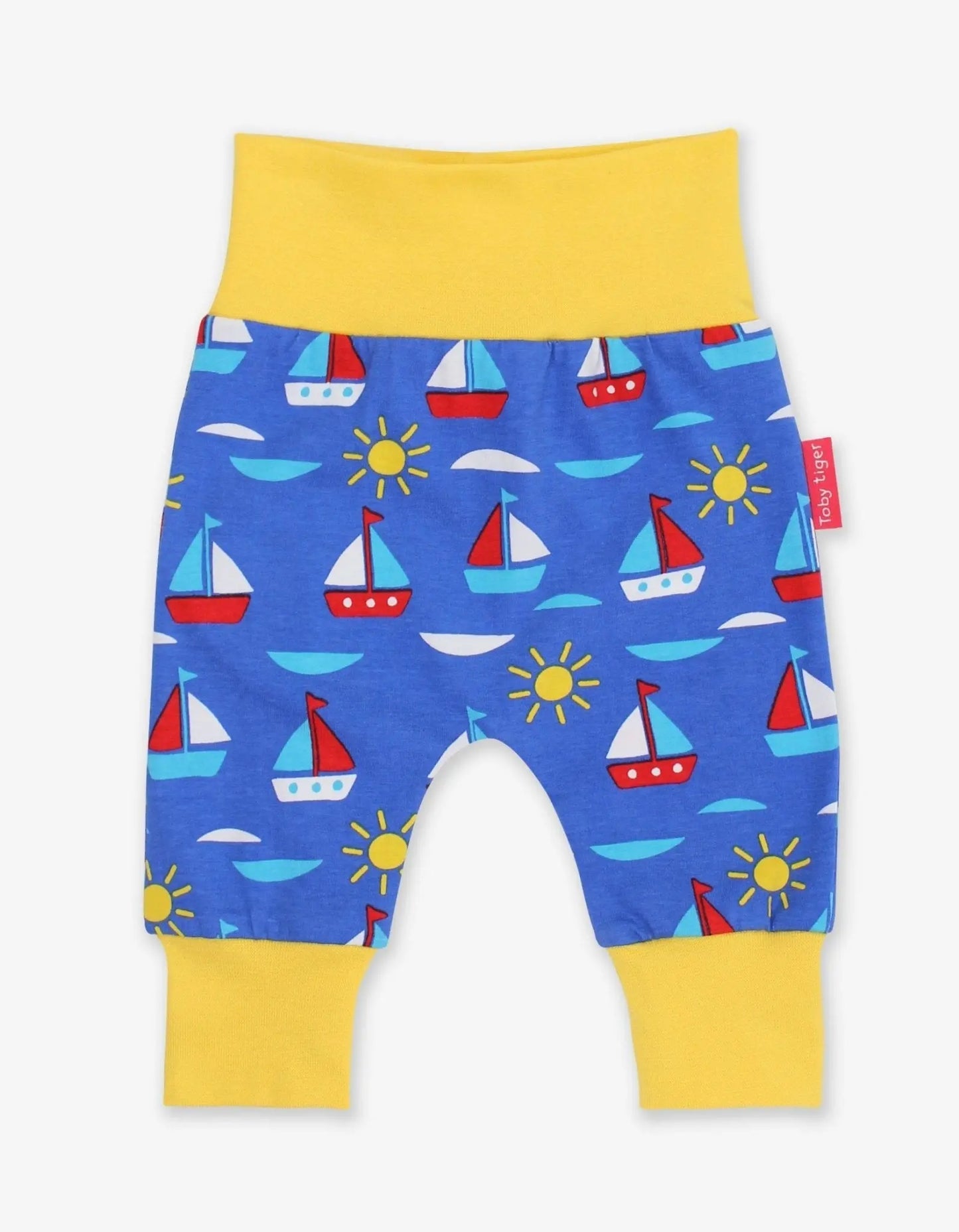 Organic Boat Print Yoga Pants Toby Tiger