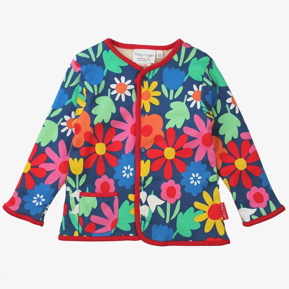 Organic Bold Floral Reversible Jacket Toby Tiger