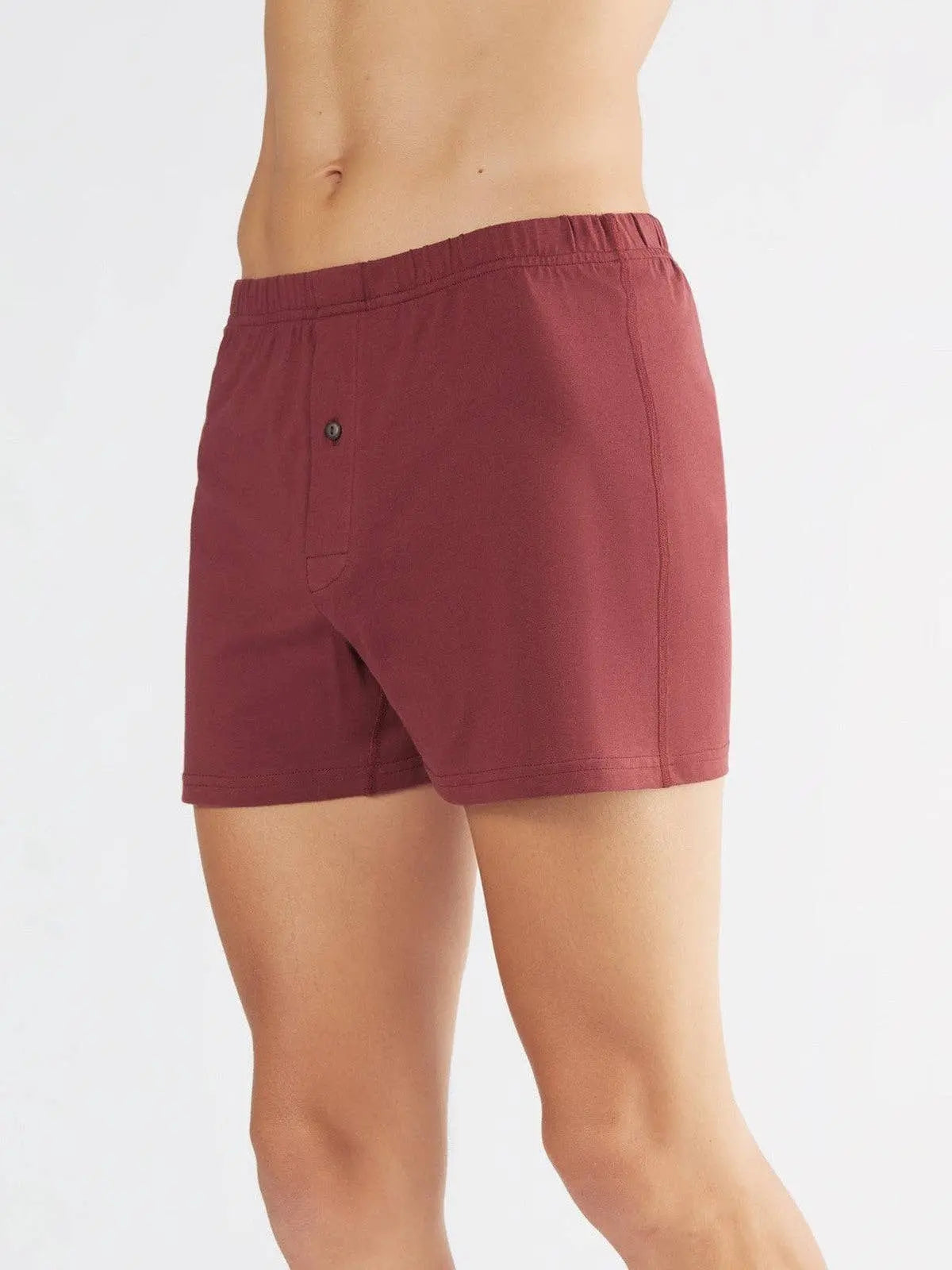 Organic Boxer Shorts with Button: Mens Earth Wardrobe