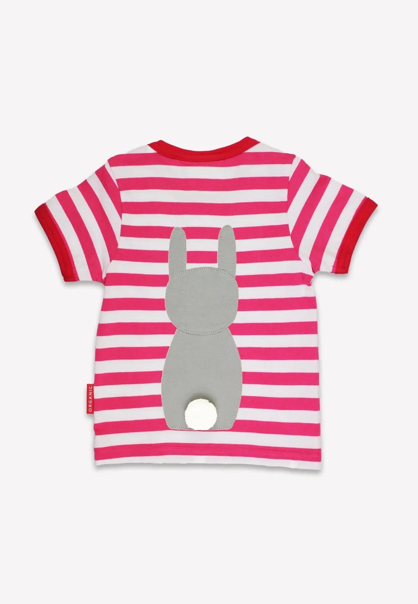 Organic Bunny Applique Short-Sleeved T-Shirt Toby Tiger