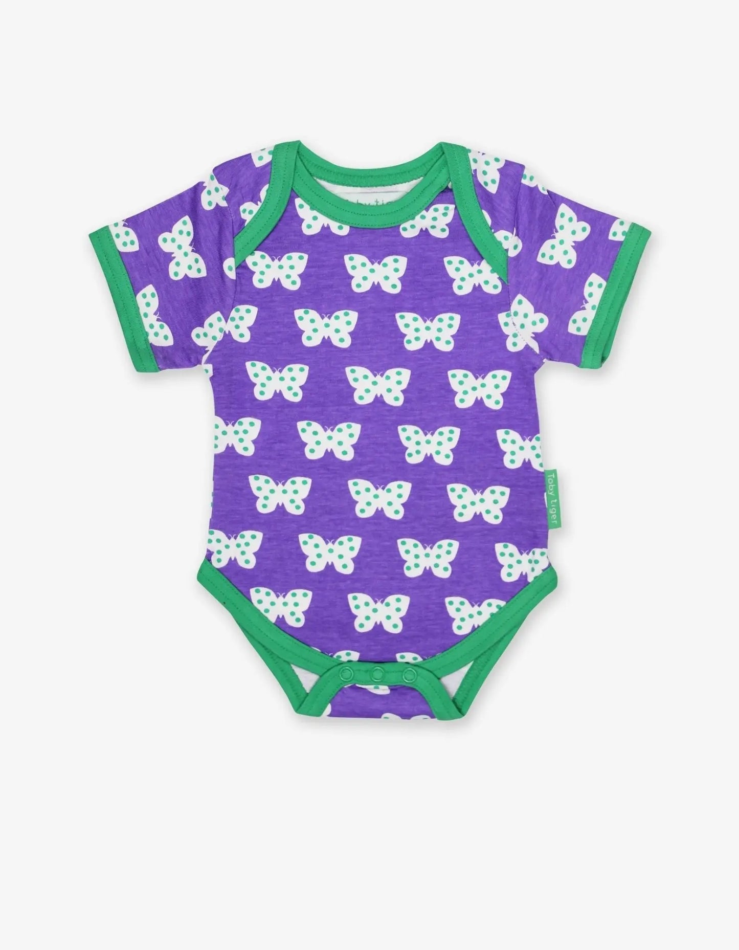 Organic Butterfly Print 2-Pack Bodysuit Toby Tiger