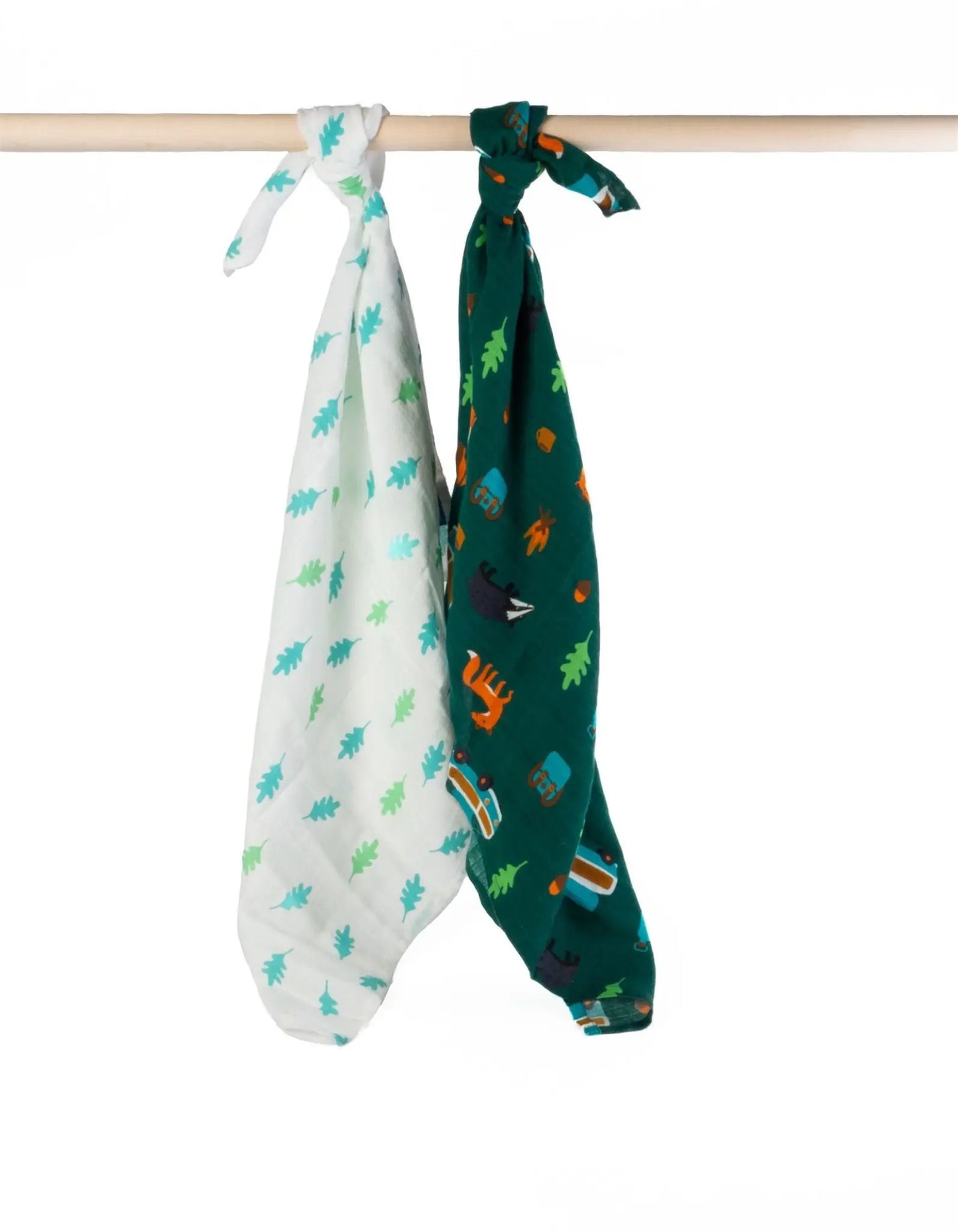 Organic Campervan Print Muslin 2-Pack Toby Tiger