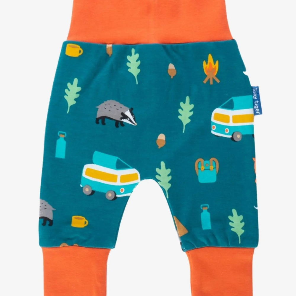 Organic Campervan Print Yoga Pants Toby Tiger