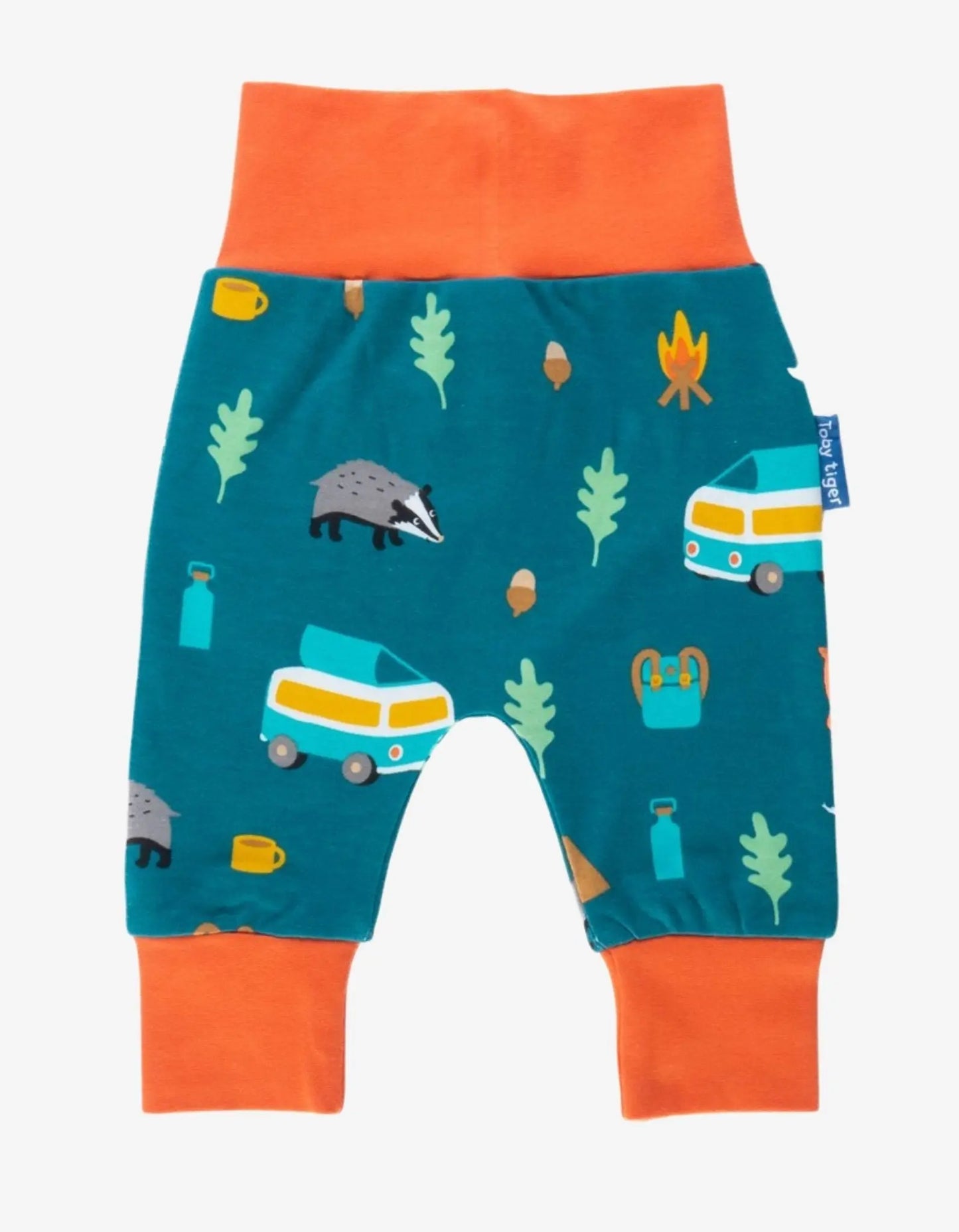 Organic Campervan Print Yoga Pants Toby Tiger