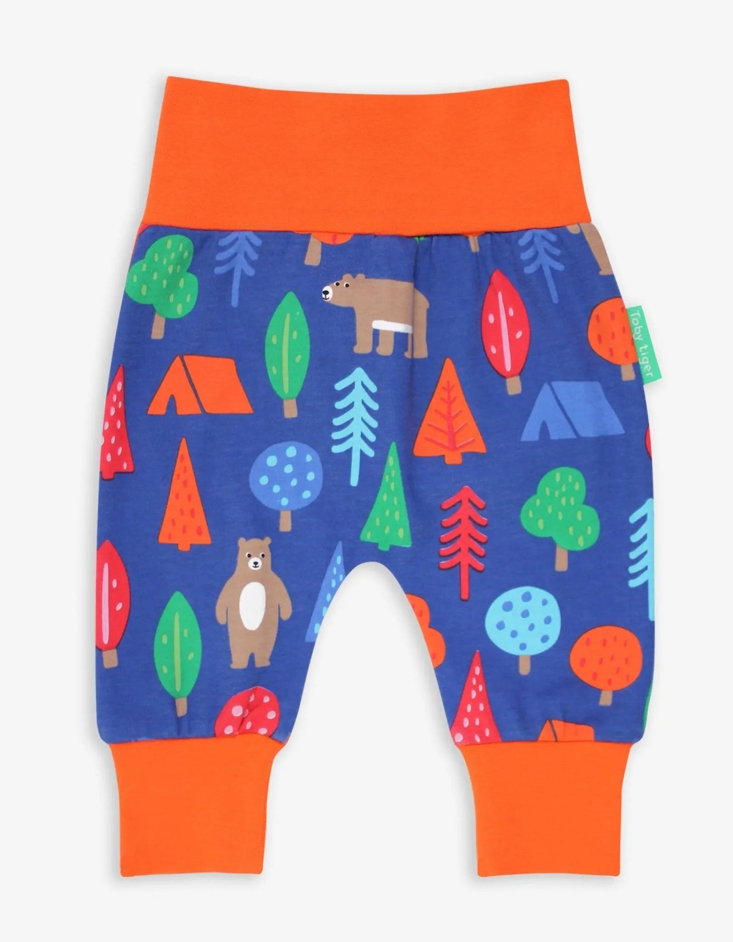 Organic Camping Bear Print Yoga Pants Toby Tiger
