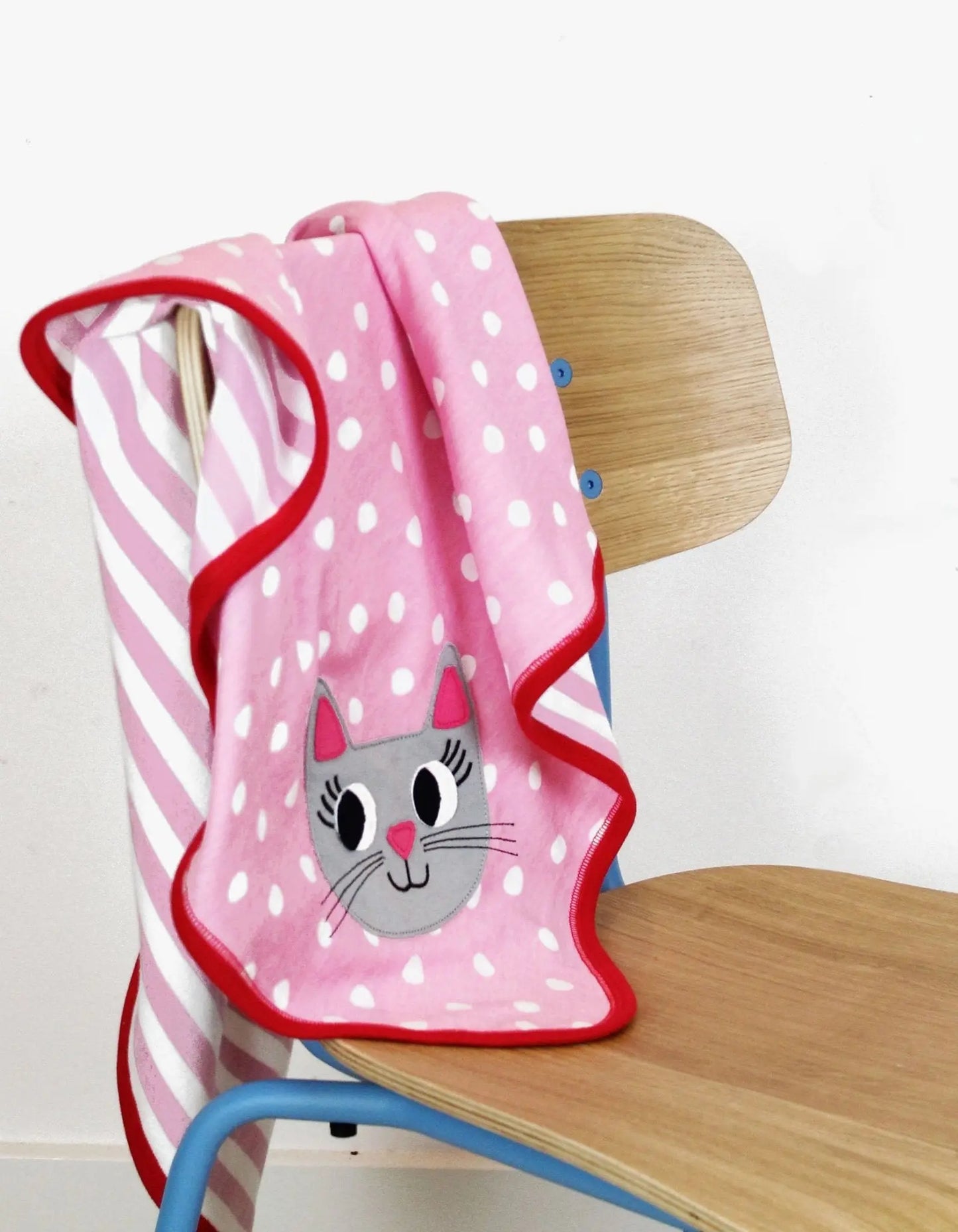 Organic Cat Applique Blanket Toby Tiger