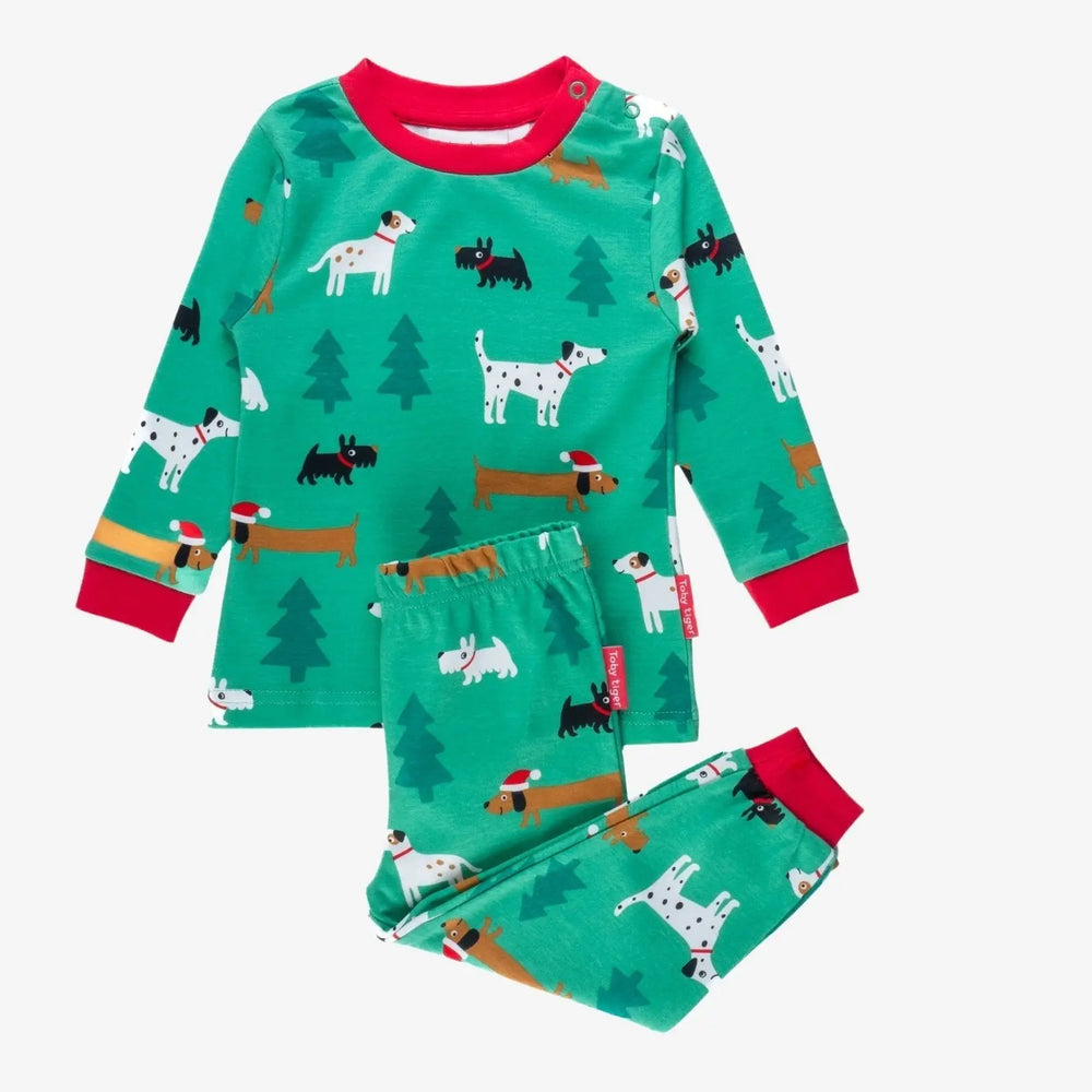 Organic Christmas Dog Pyjamas Toby Tiger
