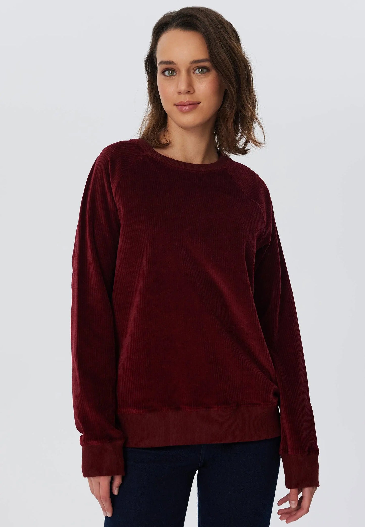 Organic Corduroy Sweatshirt: Womens Earth Wardrobe