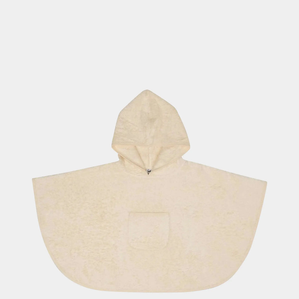 Organic Cotton Baby Poncho - Luxuriously Soft, Undyed and Unbleached Eco Bath London
