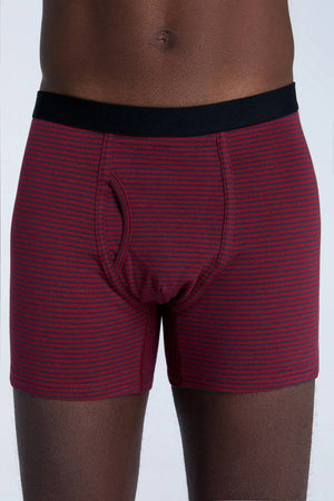 Tibetan Red/Navy Stripes