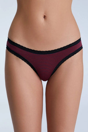 Tibetan Red/Navy Stripes