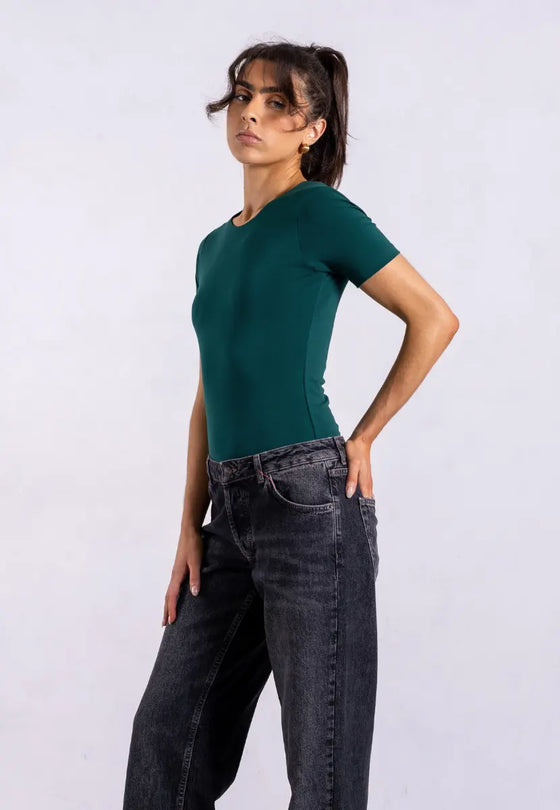 Organic Cotton Crew T-Shirt, Evergreen Pantee