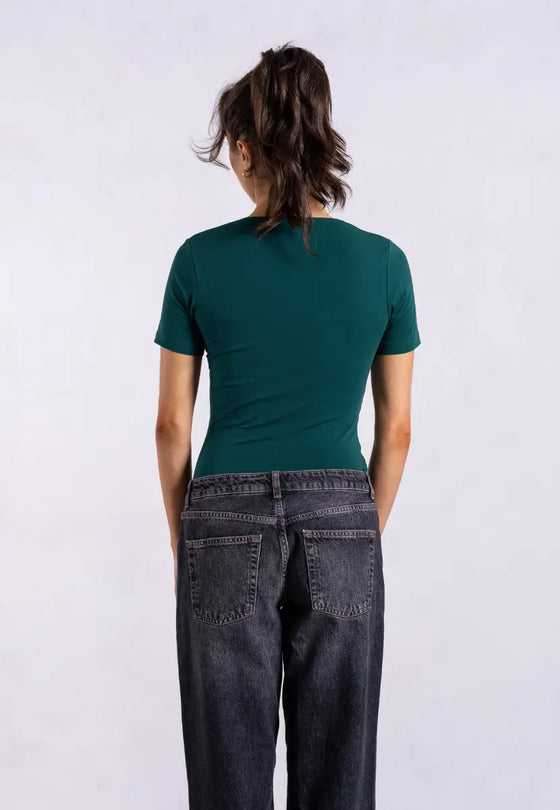 Organic Cotton Crew T-Shirt, Evergreen Pantee