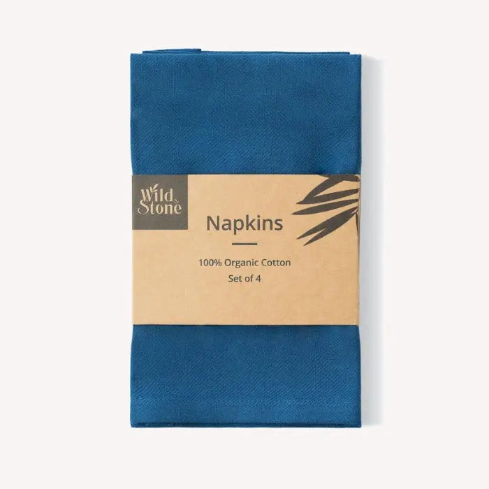 Organic Cotton Napkins - Set of 4 Wild And Stone