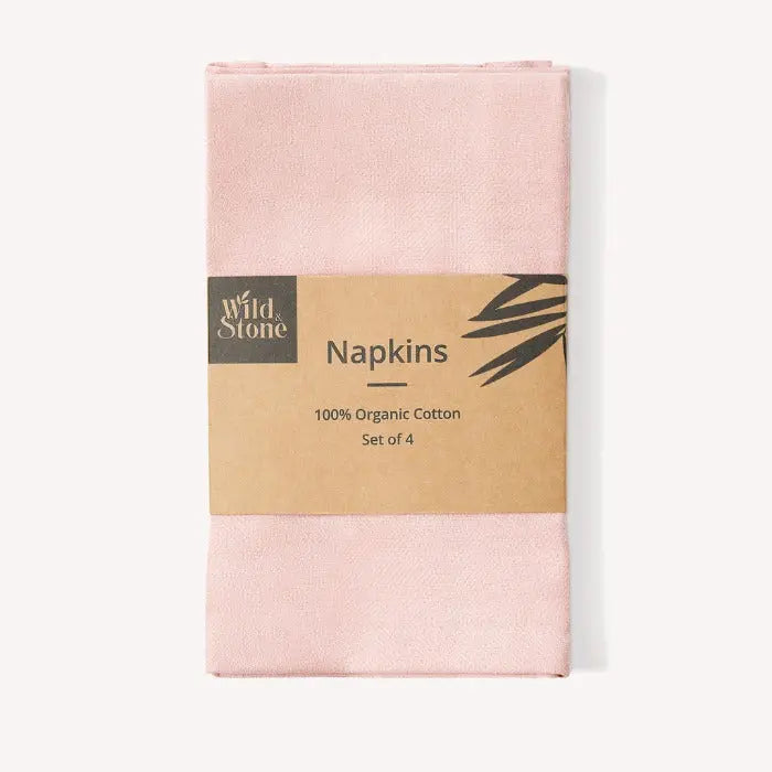 Organic Cotton Napkins - Set of 4 Wild And Stone