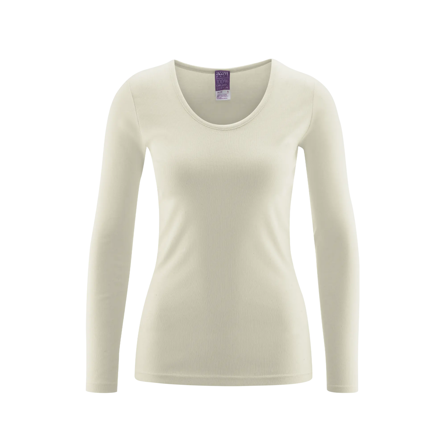 Organic Cotton Thermal Long Sleeve T-shirt: Womens Earth Wardrobe