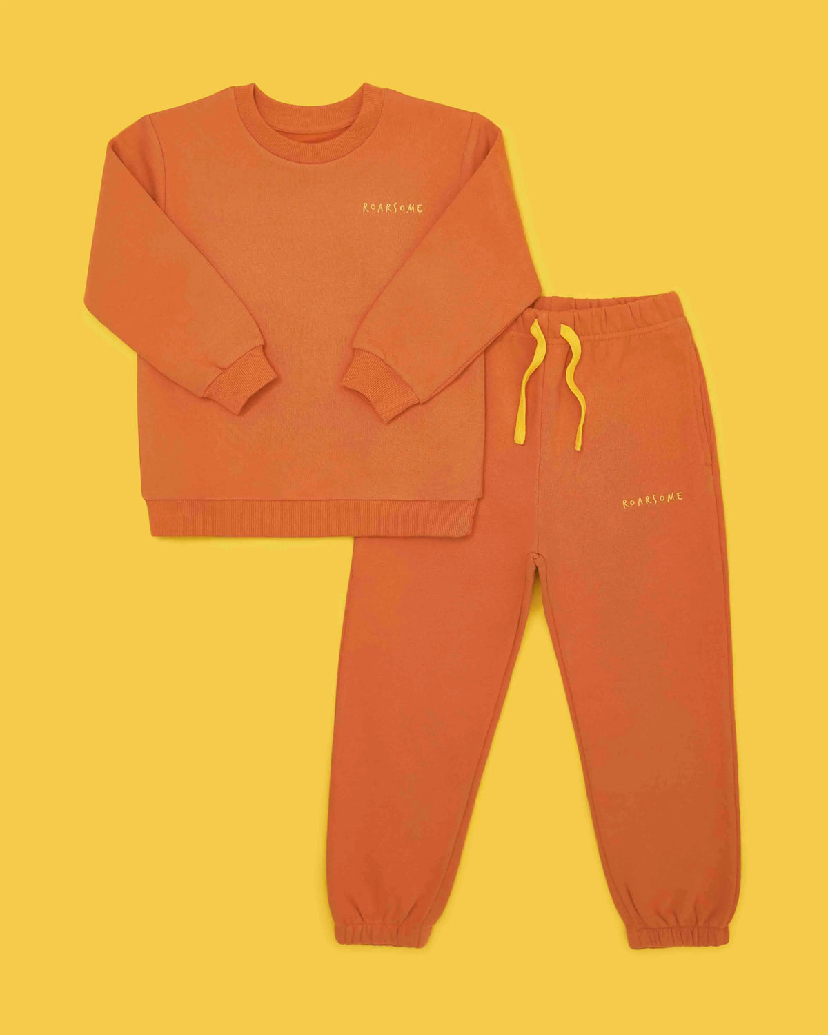 Organic Cotton Tracksuit - Burnt Orange ROARSOME