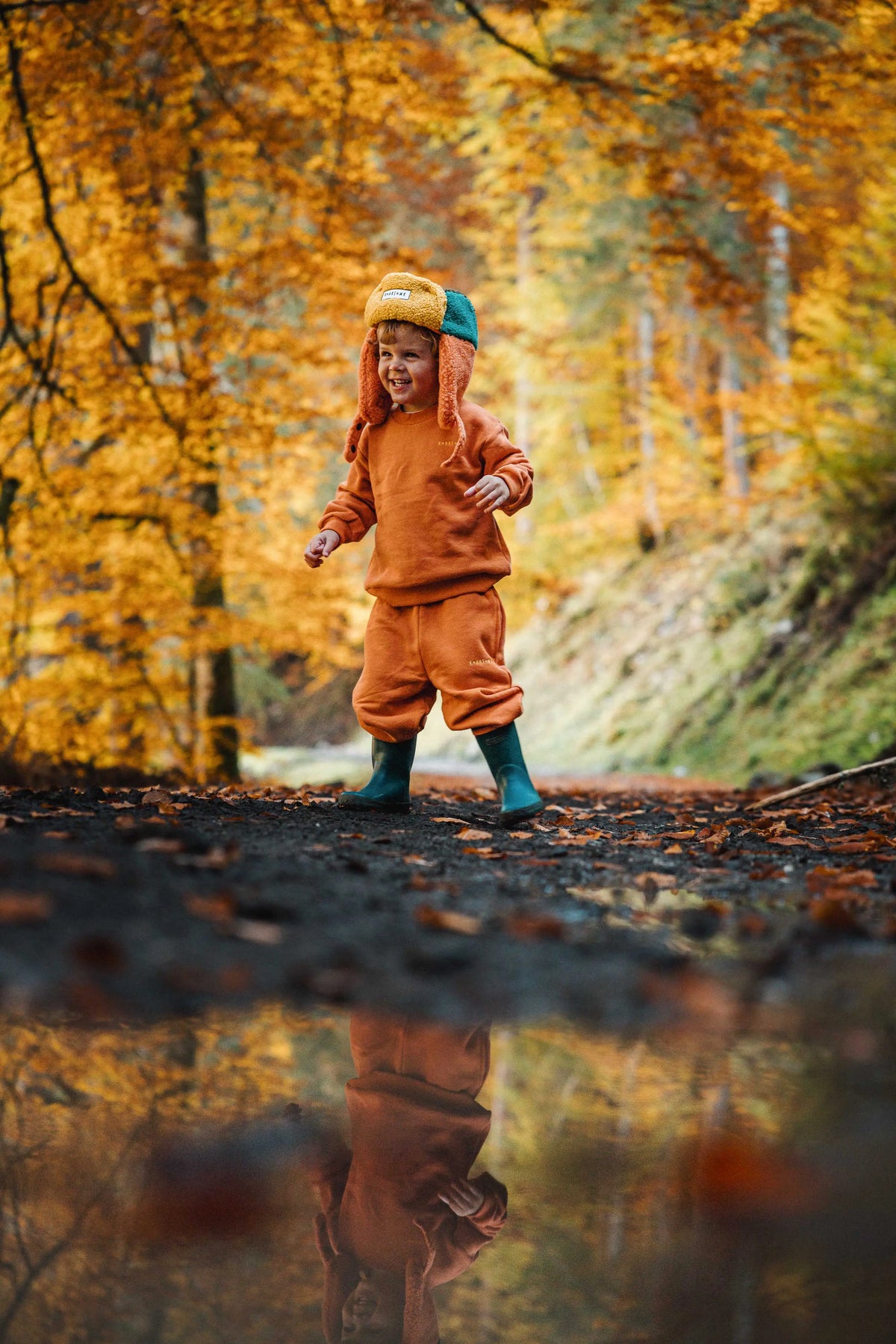 Organic Cotton Tracksuit - Burnt Orange ROARSOME