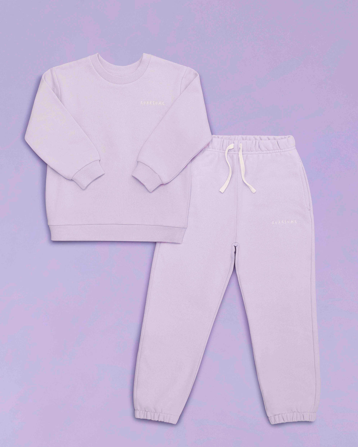 Organic Cotton Tracksuit - Dusk Lilac ROARSOME