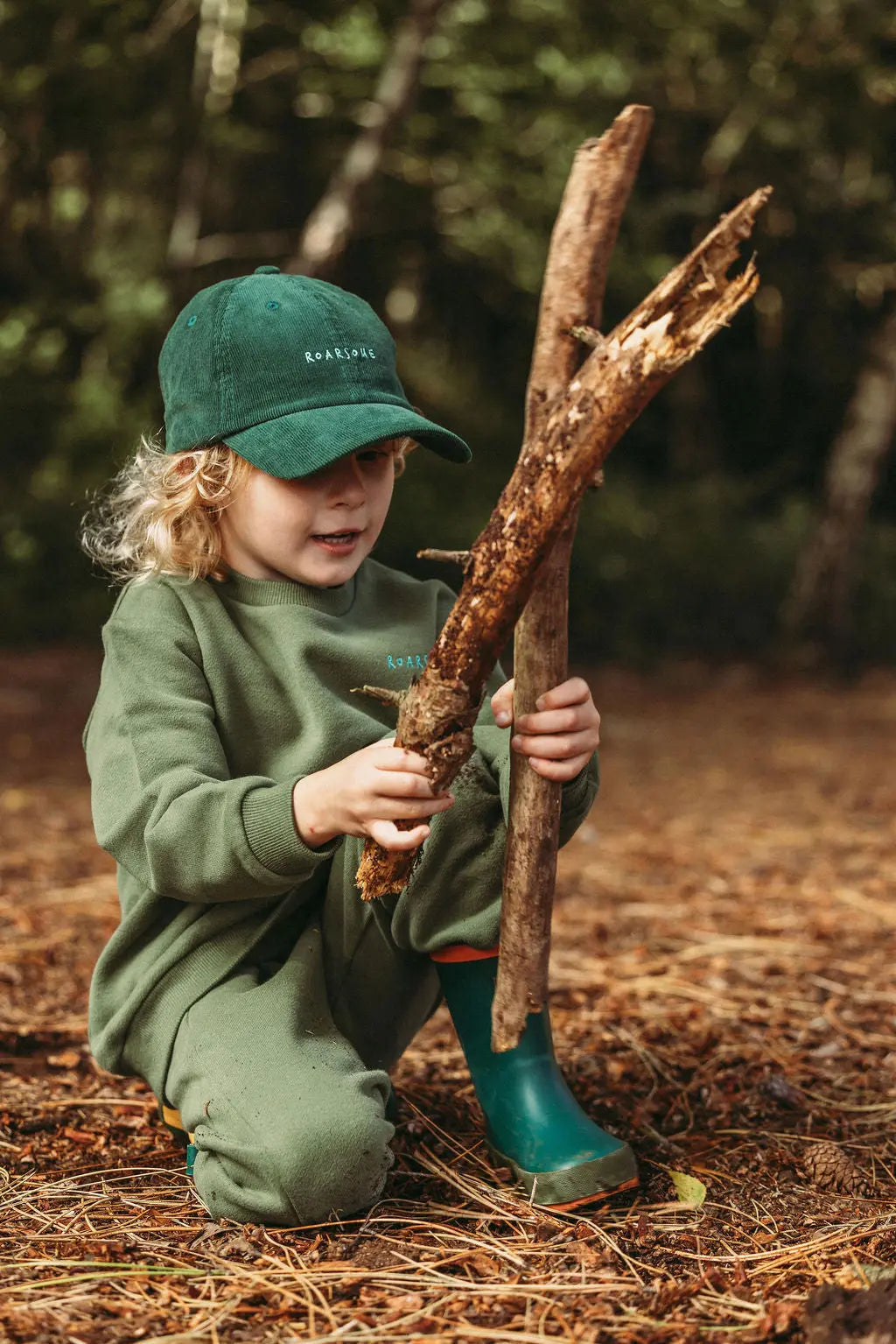 Organic Cotton Tracksuit - Forest Green ROARSOME