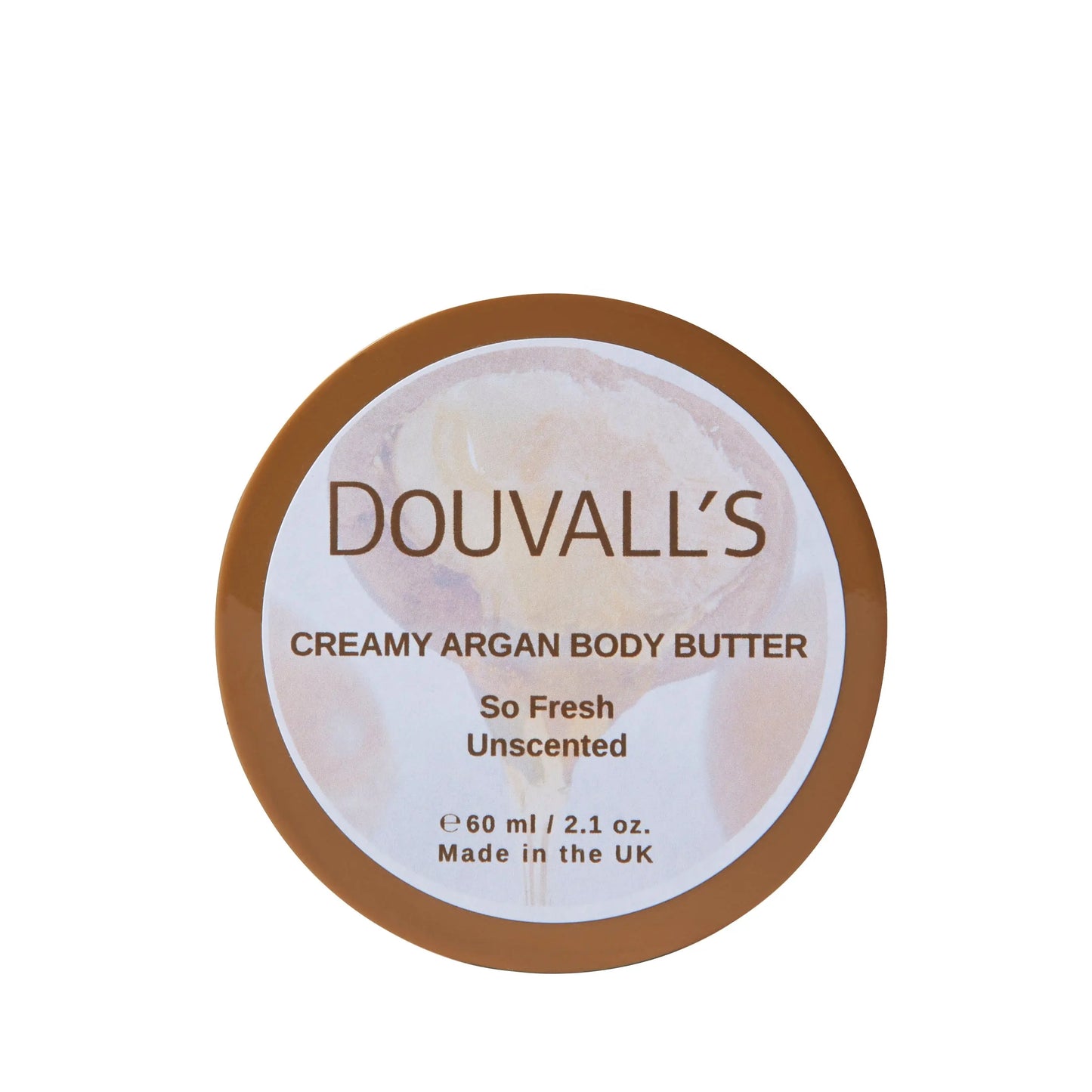 Organic Creamy Argan Body Butter 60ml | Luxurious Hydration in Six Scents Douvalls Beauty