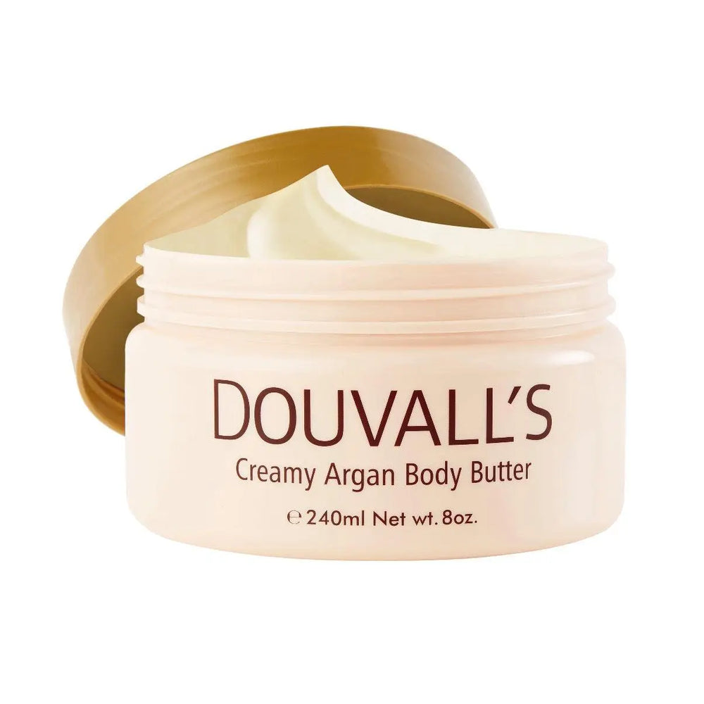 Organic Creamy Argan Body Butter Pink Grapefruit 240ml Douvalls Beauty