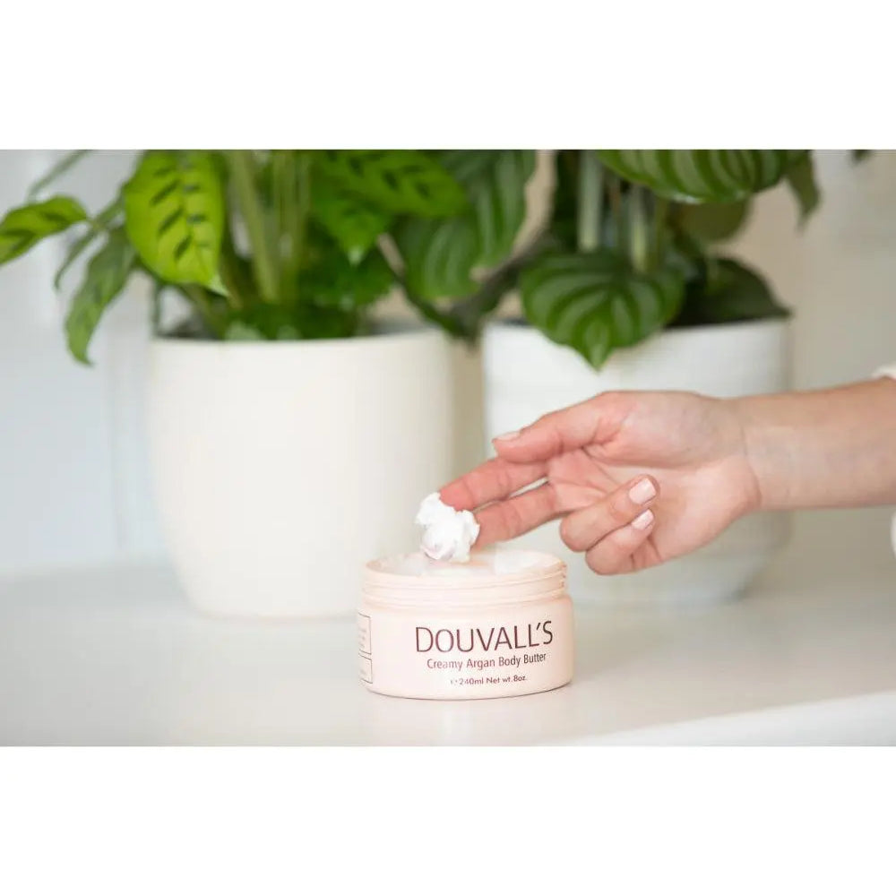 Organic Creamy Argan Body Butter Vanilla 240ml Douvalls Beauty