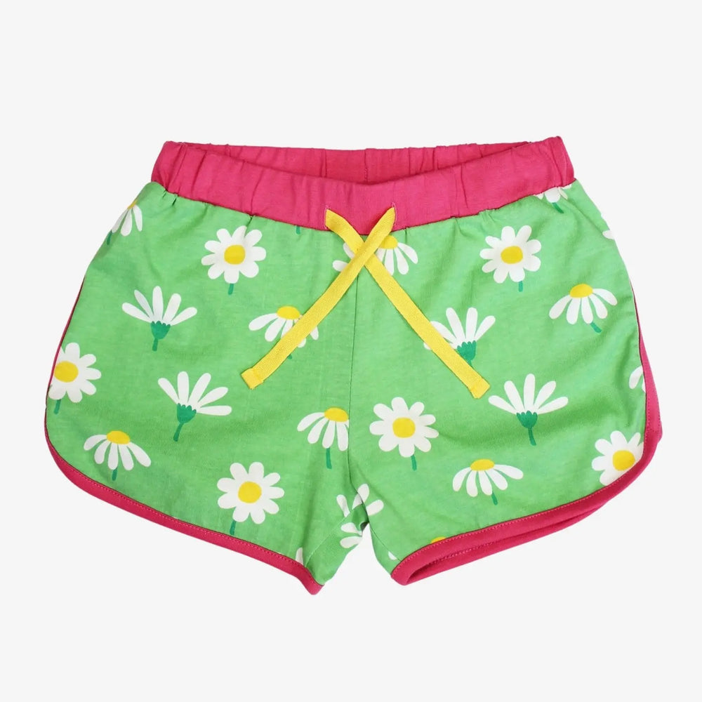 Organic Daisy Print Running Shorts Toby Tiger