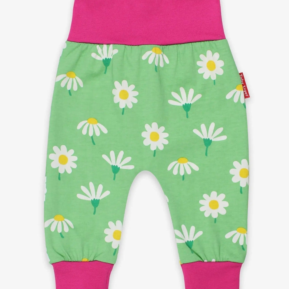 Organic Daisy Print Yoga Pants Toby Tiger